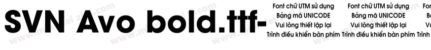 SVN Avo bold.ttf字体转换